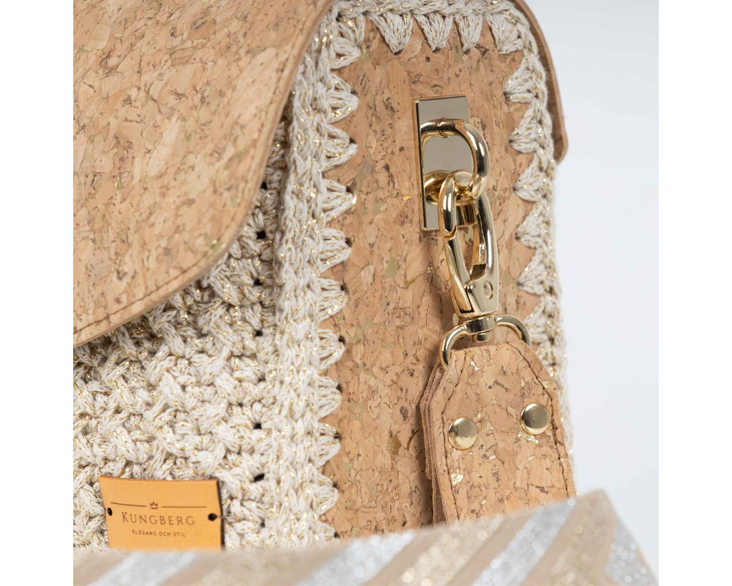 Stockholm Gold bag, side profile
